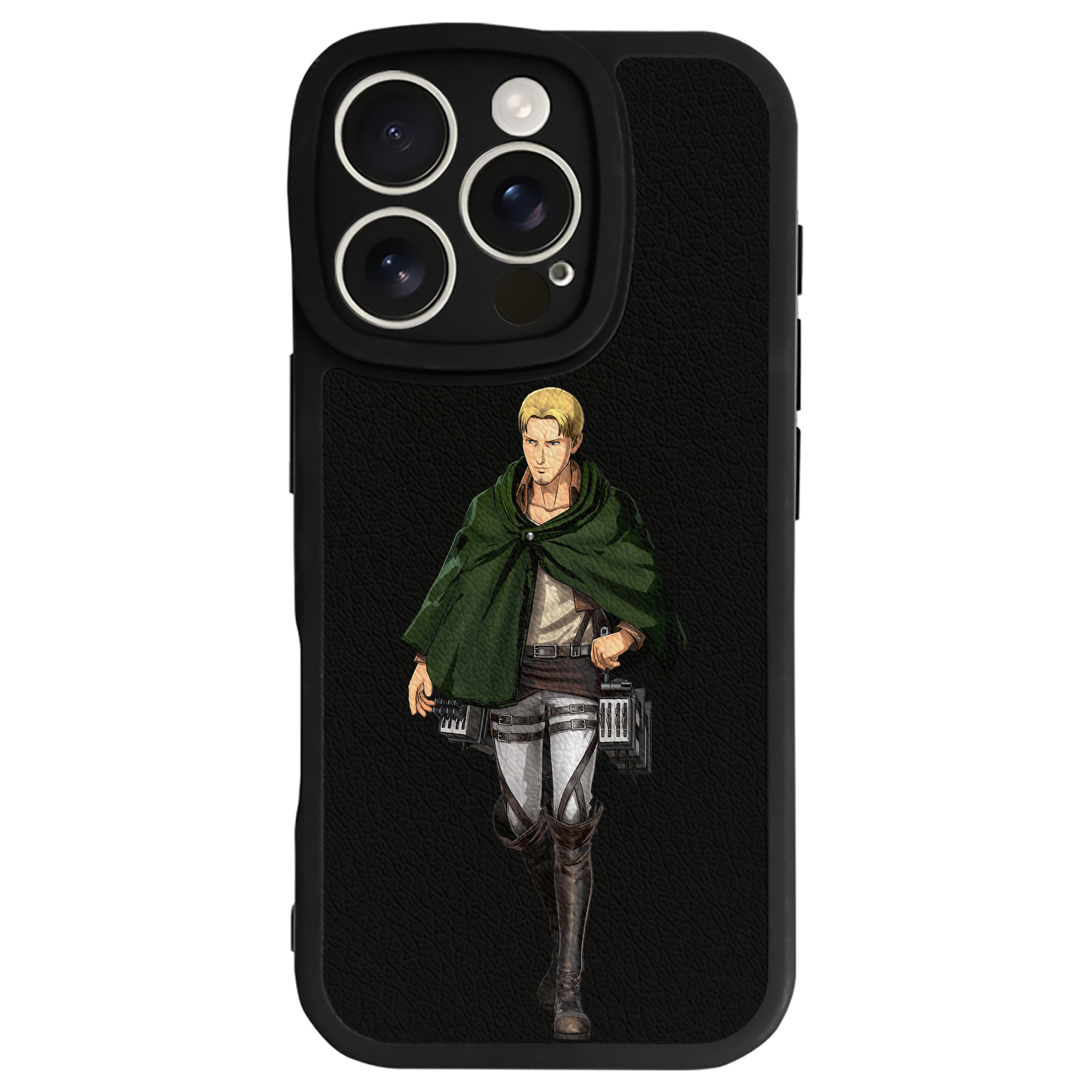 （画像用） 進撃の巨人 Attack on Titan 【iPhone 16シリーズ対応】シリコンスマホケース（レザー調） 材質：シリコン